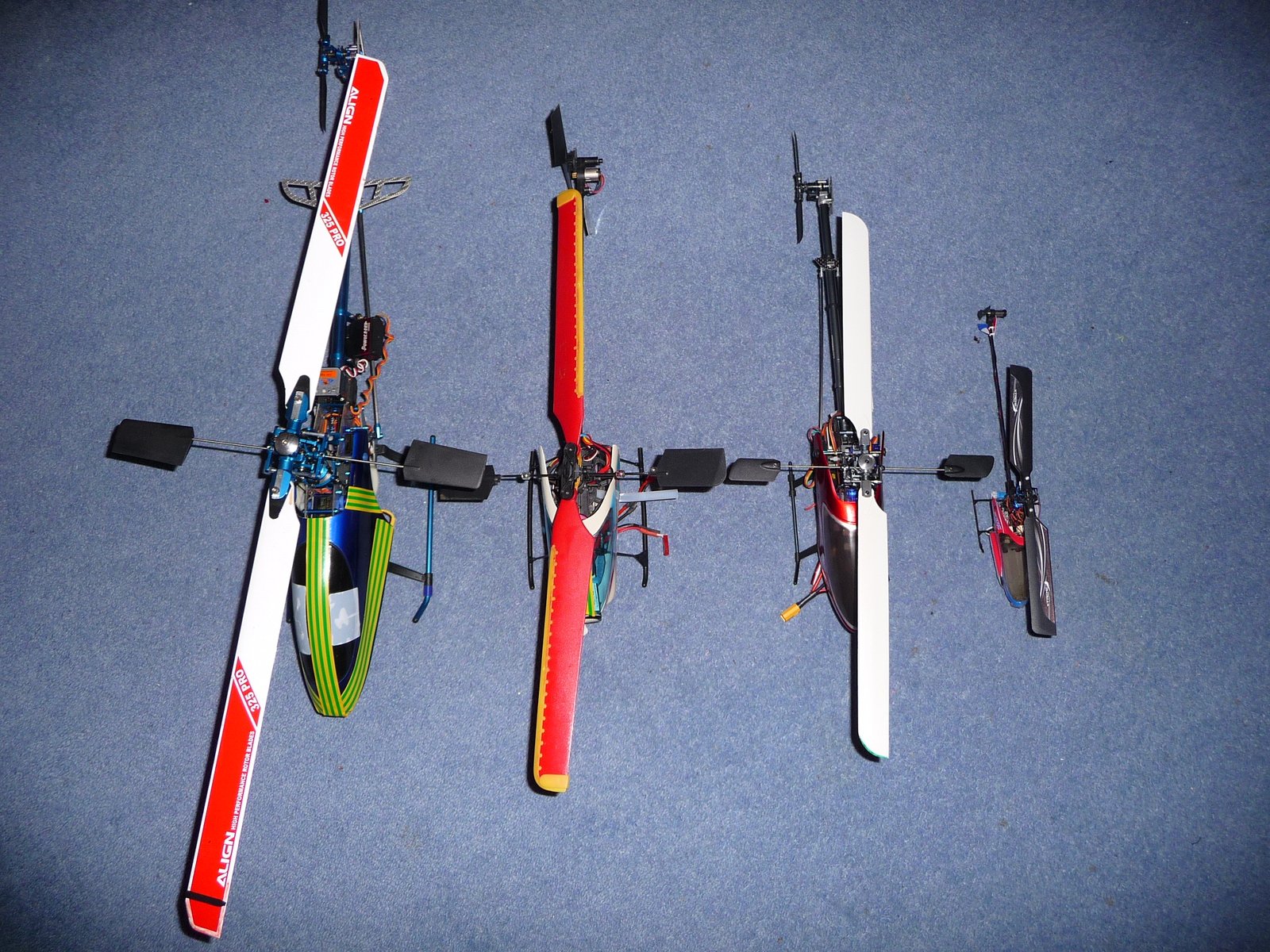 Align Trex 450 copy, HoneyBee Fixed Pitch V1, HK250GT, Blade mCPX